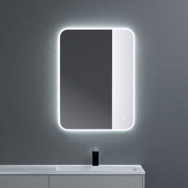 doporro® Badspiegel-03 LED-Beleuchtung 600x800mm/800x600mm Stufenloses Dimmen Wandspiegel Beschlagfrei mit Touchbedienung 5 mm Glas