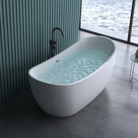 Freistehende Badewanne Acrylwanne Oval 170cm oder 180cm V502