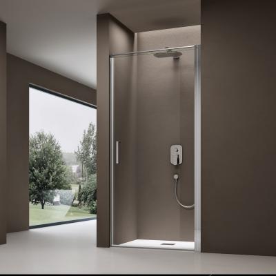 doporro® Nischentür 75cm Nischendrehtür Duschabtrennung Höhe in 195cm  Duschtür aus Klarglas mit Hebe- und Senkmechanismus Teramo36K/MS
