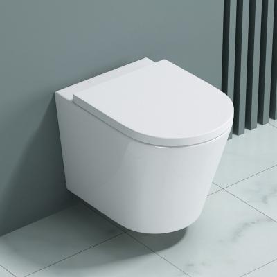 doporro®  spülrandlos Toilette Weiß Wand Hänge WC 515x355x365mm Design WC inkl. Softclose Absenkautomatik  Aachen108-neu