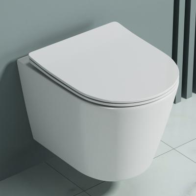 Spülrandlos Wand-WC Hänge-WC spülrandlos Toilette Softclose A108kurz