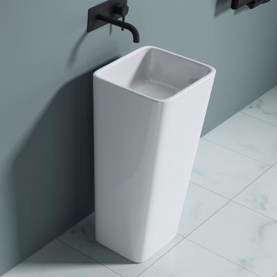 Standwaschbecken Gussmarmor Stand Waschtischsäule Waschbecken Col31