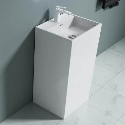 Standwaschbecken Gussmarmor Stand Waschtischsäule Waschbecken Col34