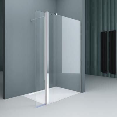 doporro® Duschwand Walk In Dusche Duschabtrennung 50x200cm mit 30cm Nebenteil  Nano Glas Duschkabine Bremen02K-Plus 