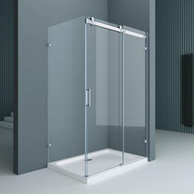 Duschkabine Ecke Dusche 8mm 195cm Schiebetür R17-2