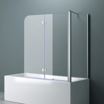 Badewannenaufsatz Glas Badwannenfaltwand ESG Duschwand C113