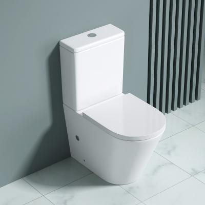Spülrandloses WC mit Spülkasten Stand WC Toilette Soft-Close S108T