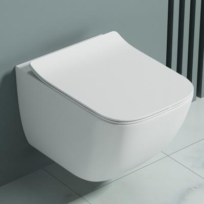 Spülrandlos Wand-WC Hänge-WC Spülrandloses Toilette Softclose A308
