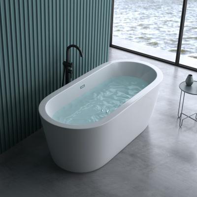 Freistehende Badewanne 180cm x 80cm Acryl Oval Wanne V511