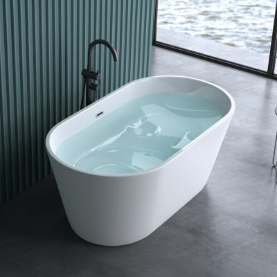 doporro® Freistehende Badewanne 150cm x 79cm Acryl Oval Wanne V520