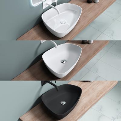 Aufsatzwaschbecken Waschbecken Waschschale aus Mineralguss Col806