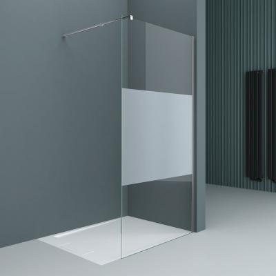 Walk In Dusche 8mm Duschwand ESG Sichtschutz Glas Duschabtrennung BR01MS