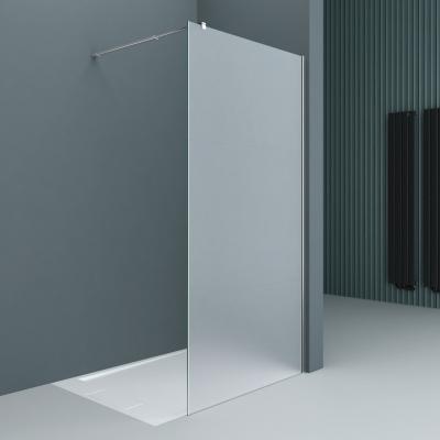 Walk In Dusche 8mm Satiniert Duschwand ESG Glas Duschabtrennung BR01VS