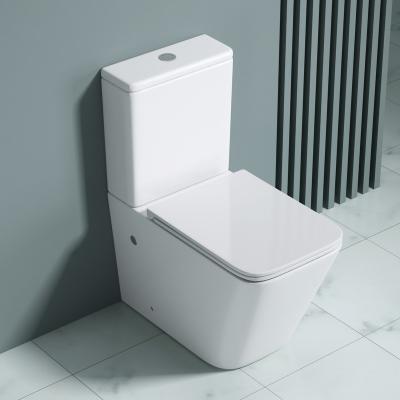 Spülrandloses WC mit Spülkasten Stand WC Toilette Soft-Close S112T