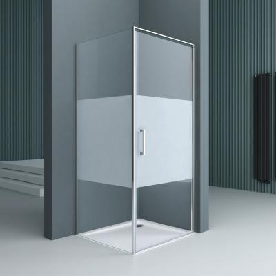 Duschkabine Schwingtür Eckeinstieg Duschabtrennung 8mm Nano ESG R36MS