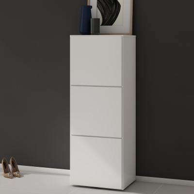 doporro® Schuhschrank Schuhregal Schmal Schuhkommode 45 cm Schuhkipper in Anthrazit matt Holz Aufbewahrung für Schuhe mit 6 Fächern Schuhschrank02