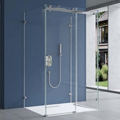 Duschkabine U-Form U-Dusche 8mm 195cm Schiebetür R17-2UK