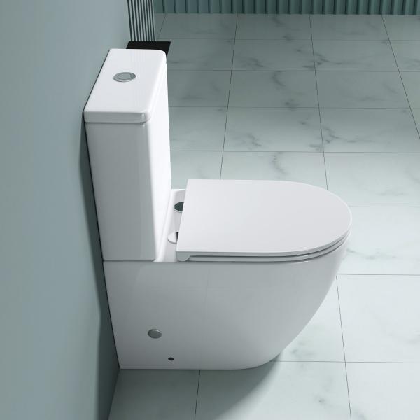 Spülrandloses WC Toilette Stand Soft-Close Spülkasten WC mit S179T