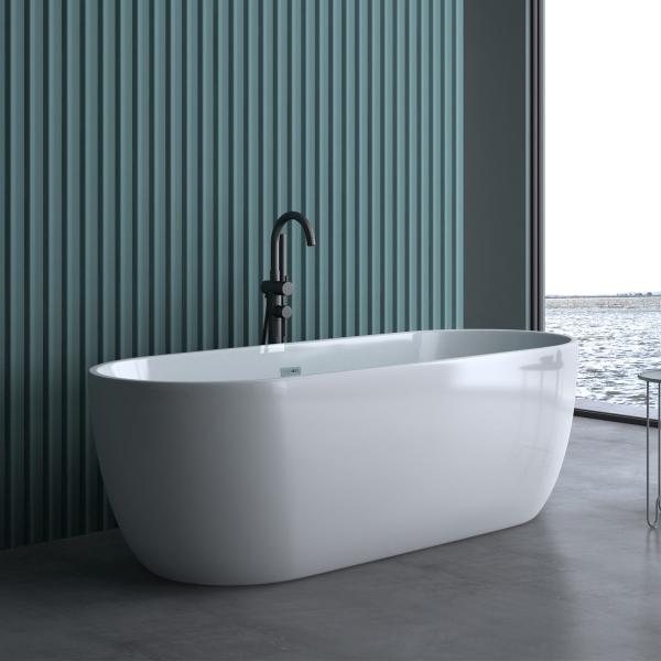 Freistehende Badewanne Acryl Wanne Standbadewanne 180 x 80 cm V518