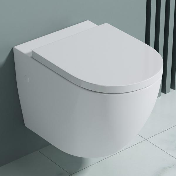 Hänge Wand Bidet Komplett Set Hänge Wand Toilette WC mit Soft Close Sitz