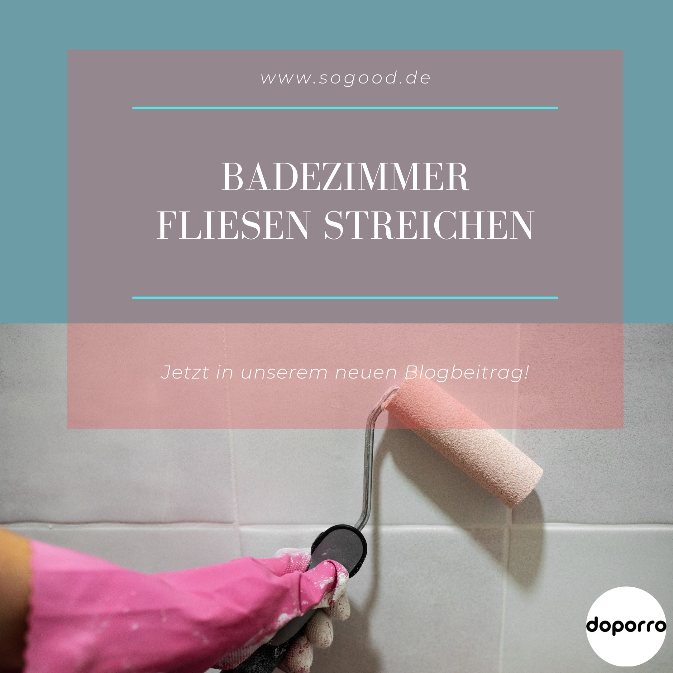 Badezimmer Fliesen streichen